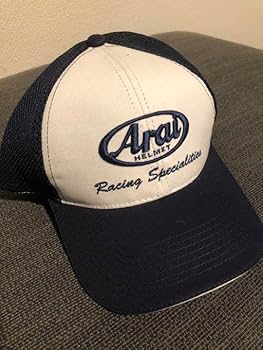 R*a様 Arai ヘルメットキャップ ベージュ/ネイビー Amazon.co.jp: Arai キャップ : 車＆バイク